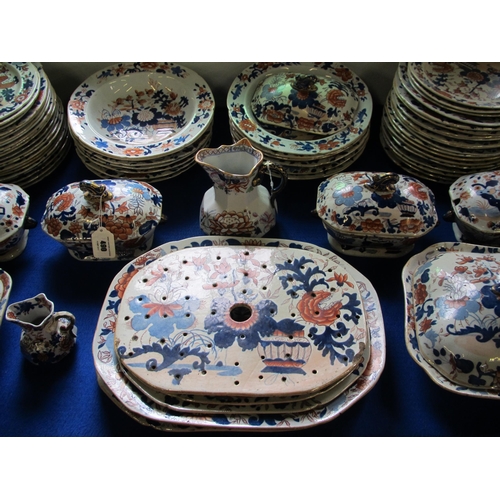 490 - A Masons Ironstone Imari pattern dinner service