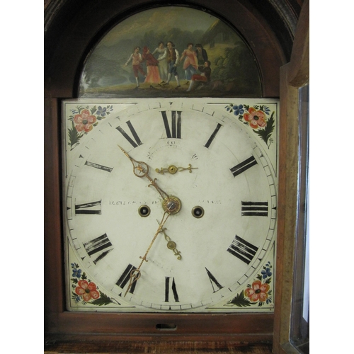 741 - A Victorian oak longcase clock