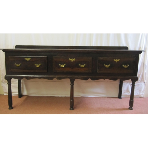 742 - A Georgian oak low dresser