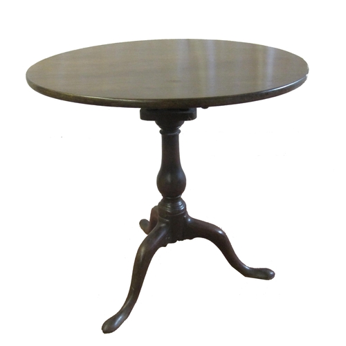 744 - A 19th Century mahogany tilt top table