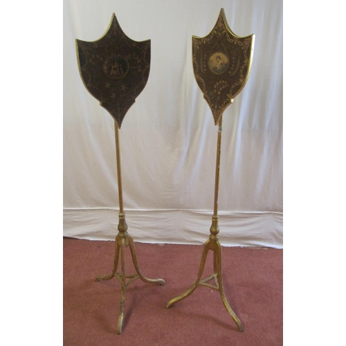 746 - A pair of Regency adjustable pole screens