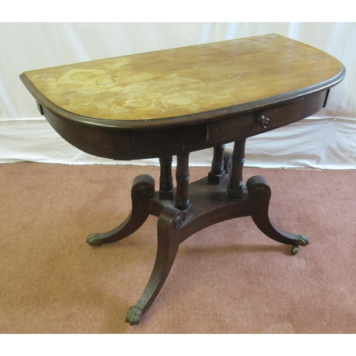 755 - A Victorian mahogany tea table