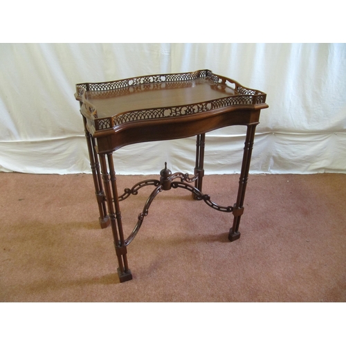 758 - A reproduction Chinese style tray top table