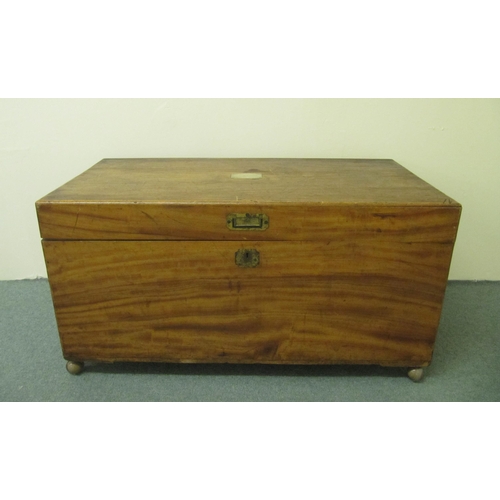 765 - A Victorian camphorwood blanket chest