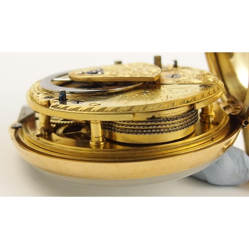 21 - An 18ct pair cased pocket watch