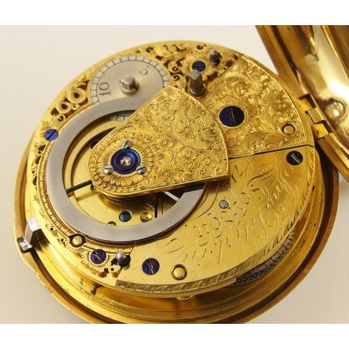 21 - An 18ct pair cased pocket watch