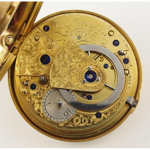 21 - An 18ct pair cased pocket watch