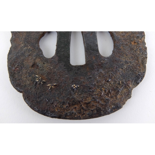 238 - A Japanese cast iron Tsuba