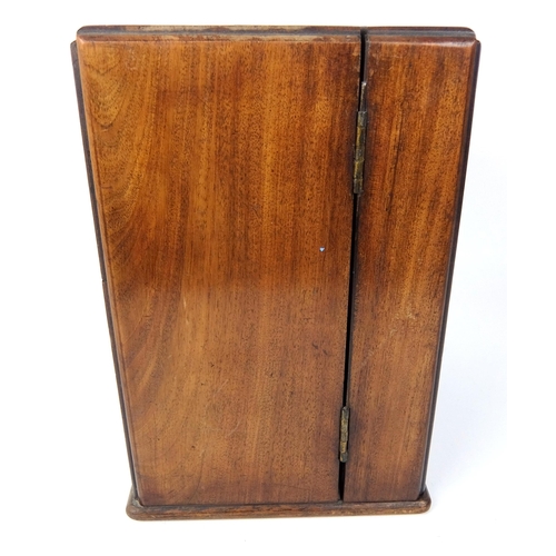 295 - A 19th Century mahogany medicine cabinet