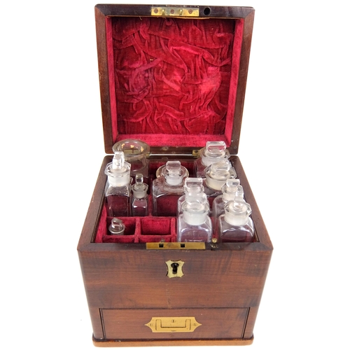 296 - A 19th Century mahogany medicine cabinet