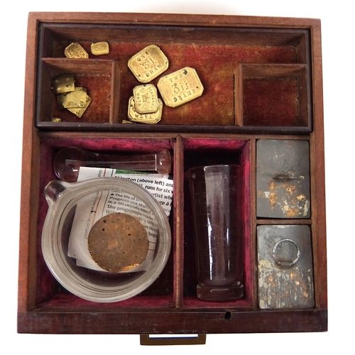 296 - A 19th Century mahogany medicine cabinet