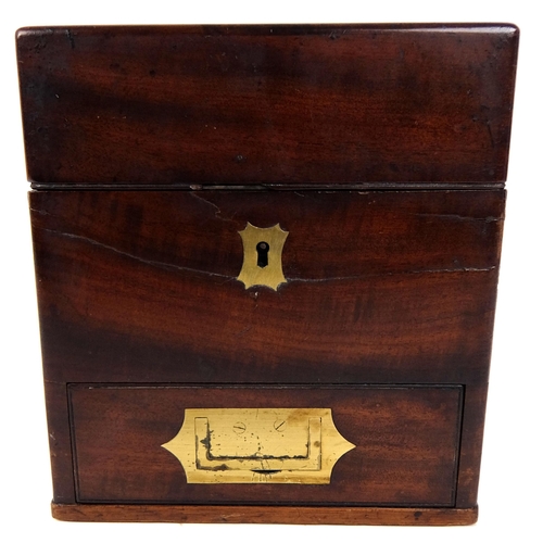 298 - A 19th Century mahogany medicine cabinet