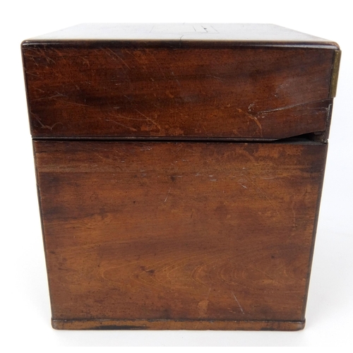 298 - A 19th Century mahogany medicine cabinet