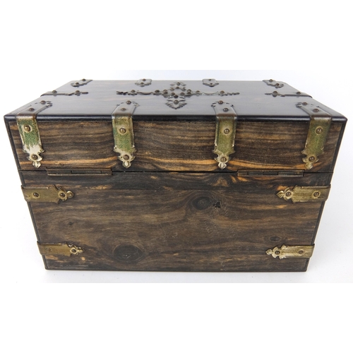 303 - A Victorian coromandel tea caddy