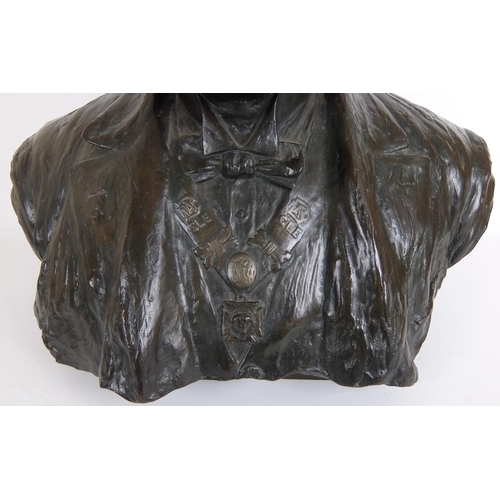 700 - BRONZE PORTRAIT BUST OF BROTHER SCHUERMANS  1922