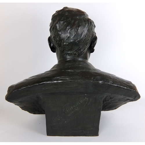 700 - BRONZE PORTRAIT BUST OF BROTHER SCHUERMANS  1922