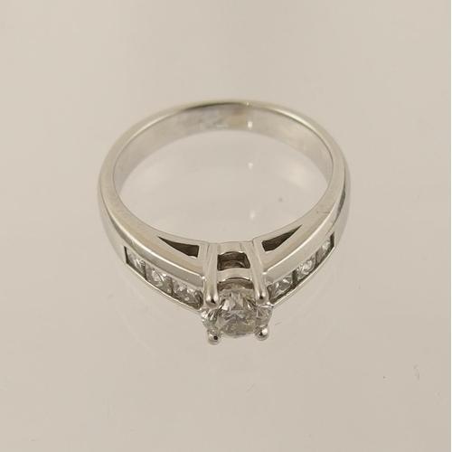 74 - An 18ct diamond ring