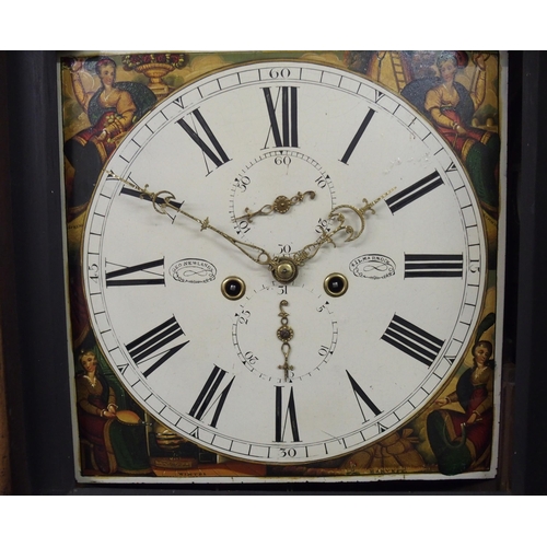 869 - A Victorian mahogany eight-day longcase clock by Ged Newlands  Kilmarnock