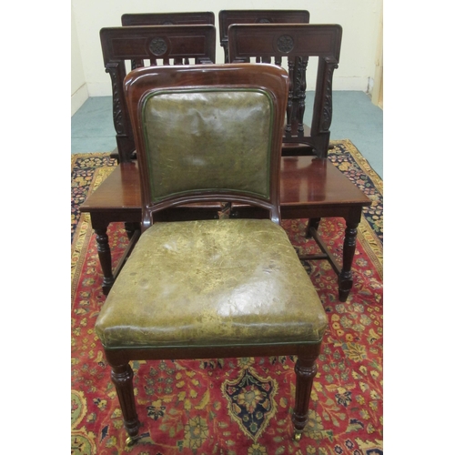 895 - Four matching mahogany dining chairs