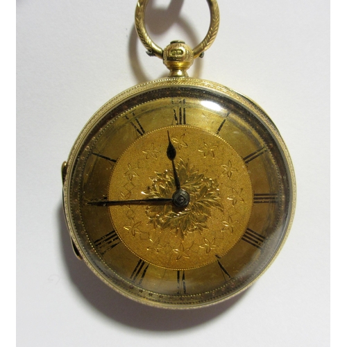 122 - A gent's Victorian 18ct gold pocket watch