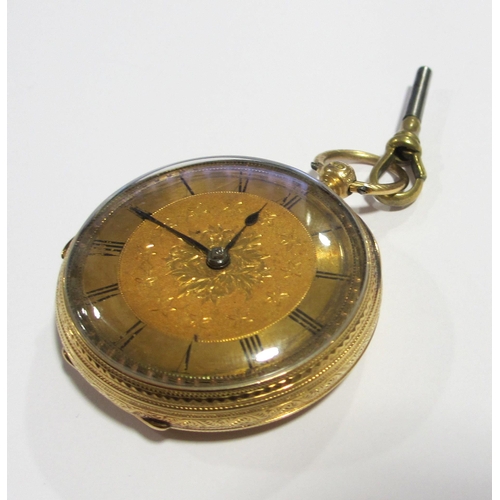 122 - A gent's Victorian 18ct gold pocket watch