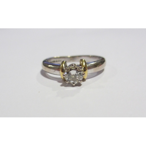 131 - A diamond solitaire ring