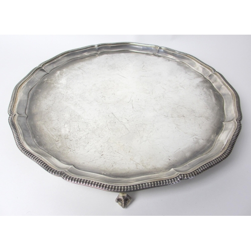 157 - A silver salver