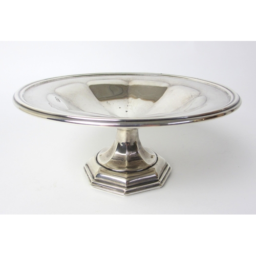 160 - A silver compote