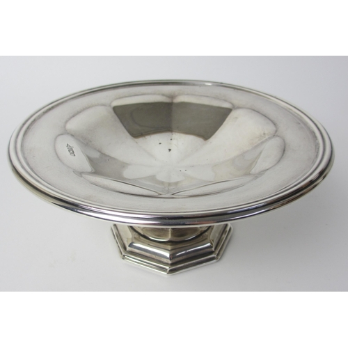 160 - A silver compote