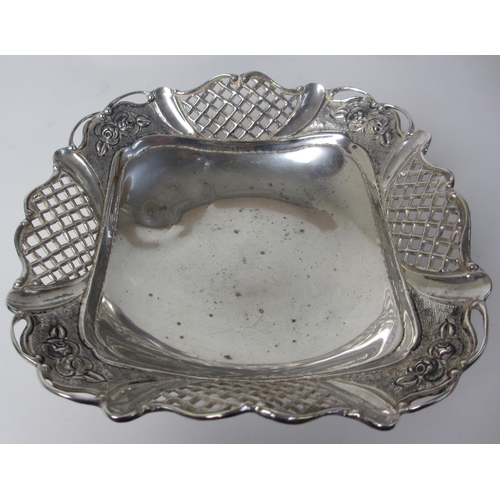 167 - A Continental white metal bowl