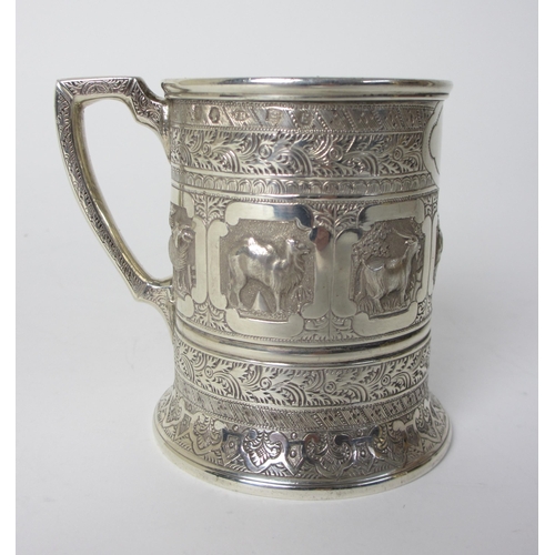 171 - A Victorian silver tankard