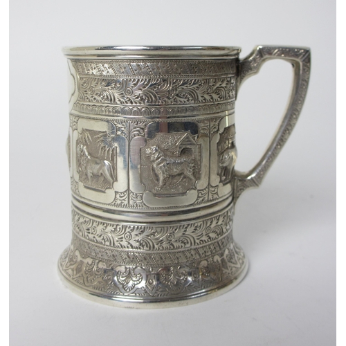 171 - A Victorian silver tankard