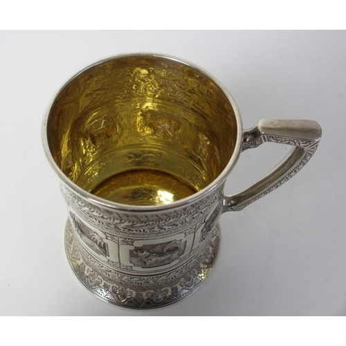 171 - A Victorian silver tankard