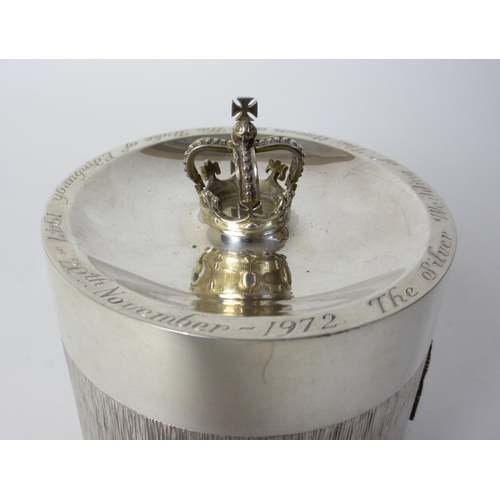 172 - A silver Elizabeth II commemorative box