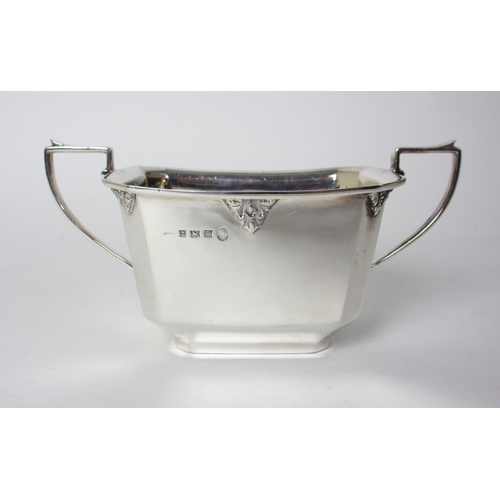 173 - A four piece silver tea service