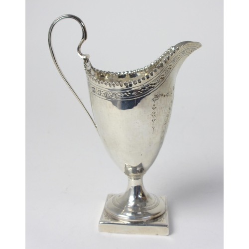 194 - A George IV silver cream jug