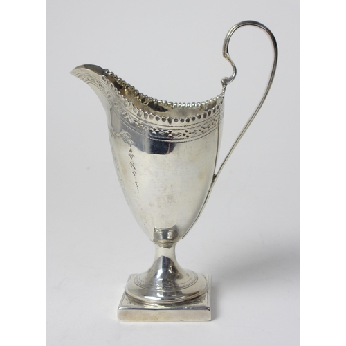 194 - A George IV silver cream jug