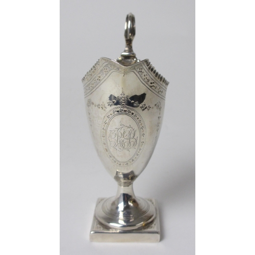 194 - A George IV silver cream jug