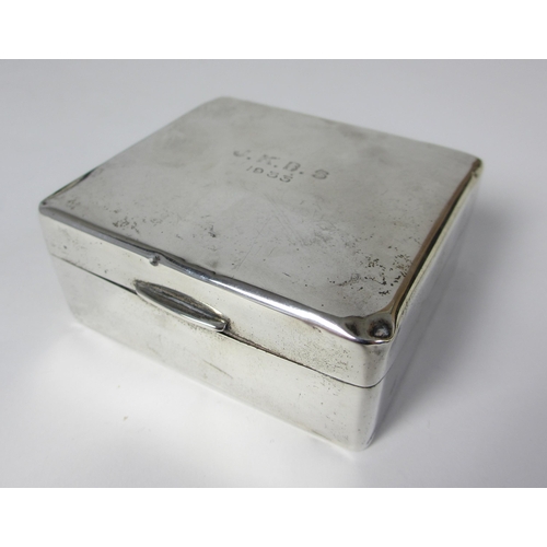 204 - A silver cigarette box