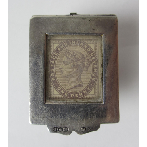 207 - A Victorian novelty postage stamp case