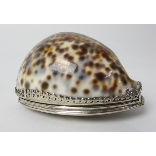 209 - A cowrie shell snuff mull