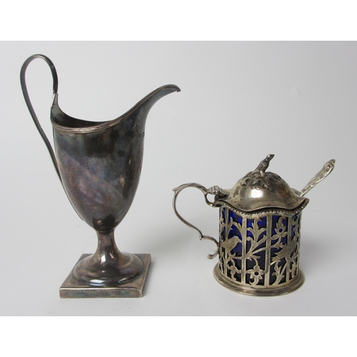 215 - A George II silver cream jug