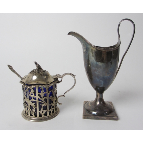 215 - A George II silver cream jug