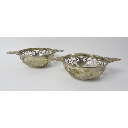 219 - A pair of silver dishes