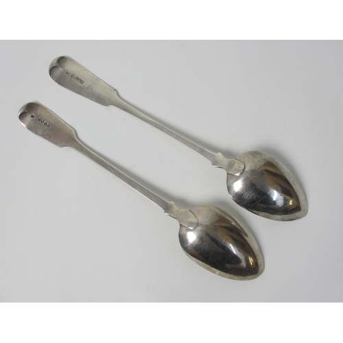 222 - A William IV silver table spoon