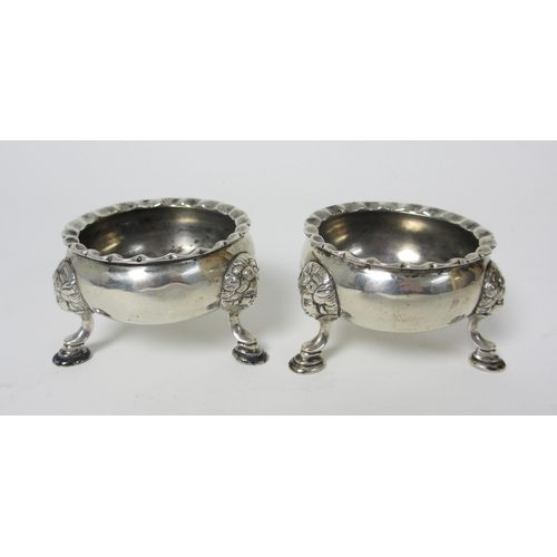 224 - A pair of provincial silver salts