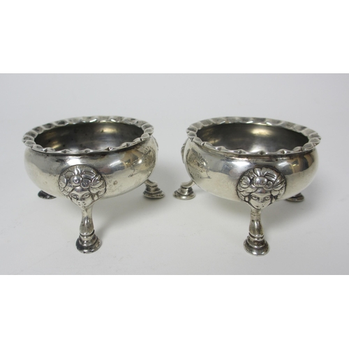 224 - A pair of provincial silver salts