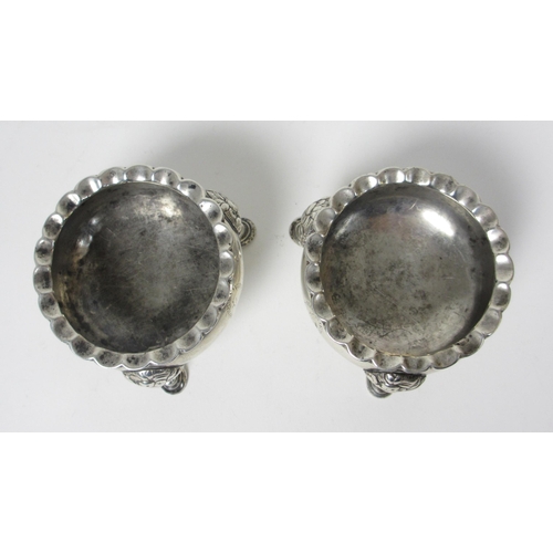 224 - A pair of provincial silver salts