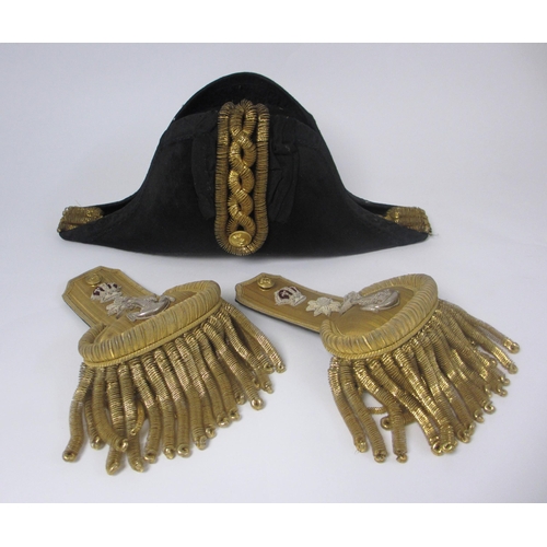 256 - A British Naval Officer's bicorn hat