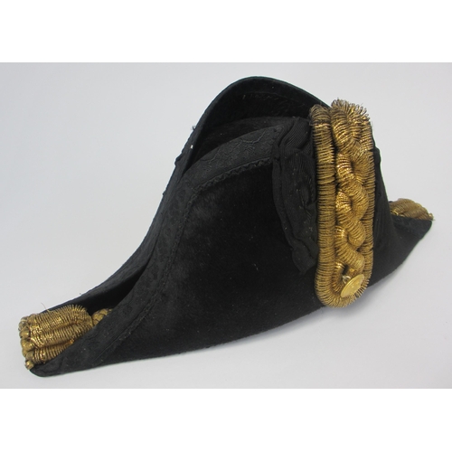 256 - A British Naval Officer's bicorn hat